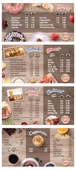 Designs Donut Shop Needs New Menu Design Menu Contest By Alina S Coffee Shop Menu Menu Design Donut Shop