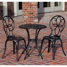 Patio Sense Antique Bronze Cast Aluminum 3 Piece Outdoor Bistro Set Walmart Com Outdoor Patio Furniture Sets Patio Decor Outdoor Bistro Set