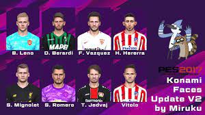 Berardi plays for italian league team torino fc in pro evolution soccer 2017. Pes 2017 Konami Faces Update By Mirukuu Project