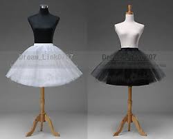Some black and white long sleeve wedding dresses may be decorated with beaded lace. Black White Wedding Bridal Promo Crinoline Short Skirts Petticoat Half Slip Uk Ebay