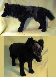 Black Wolf With Red Eyes By Jarahamee Deviantart Com On Deviantart Wolf With Red Eyes Black Wolf Plush Animals