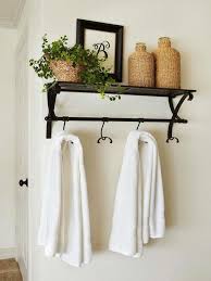 19 Small Bathroom Decorating Ideas With Big Impact Bathroom Towel Hooks Towel Hooks Small Bathroom Decor