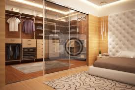 Was halten sie zum beispiel davon, den kleiderschrank eine nummer kleiner zu wählen und ihn mit einer schubladenkommode zu ergänzen? Exklusive Kleiderschrank Im Schlafzimmer Wandposter Poster Ergonomische Bachelor Garderobe Myloview De