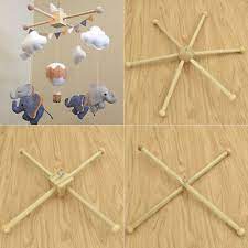 Baby Hanger Crib Wooden Crafts Frame Mobile Diy Crafts Handmade Newborn Toy Ebay