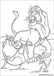 Coloriages le roi lion simba timon et pumba fr. Coloriage Roi Lion Lion Coloriage Coloriage Dessins Disney