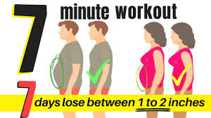 7 day workout challenge to lose belly flab 7 minute home workout for men women to lose weight