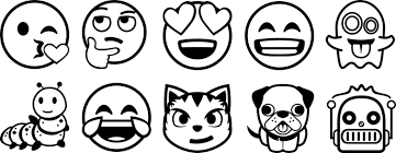 Emoji Malvorlage 10 Emojis Zum Ausmalen Als Vorlage