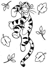 Printable Free Cartoon Winnie The Pooh Tigger Coloring Sheets For Preschool 45349 Disney Scrapbook Pages Coloring Pages Colouring Pages