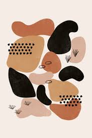 Burnt Orange Abstract Wall Art Scandinavian Minimalist Print Etsy Abstract Wall Art Boho Art Art Wallpaper