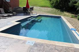 Congratulations To The Stairs Family On The Completion Of Their Leisure Pools Elegance 30 Composite Small Pool Design Leisure Pools Fiberglass Swimming Pools