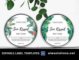 When you are finished you should have one cute little magazine file box! Body Scrub Label Template