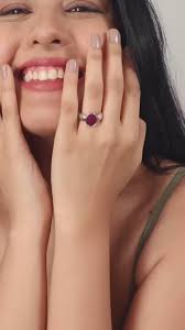 Radiant Ruby (Manik) Ring in 925 sterling silver