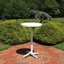 Maybe you would like to learn more about one of these? Sunnydaze All Weather Round Plastic Patio Bar Pub Table Foldable Design Commercial Grade Balcony Deck Home Bar Indoor Or Outdoor White 28 Inch Walmart Com Walmart Com