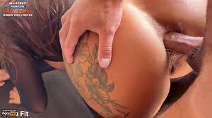 Julia Fit pushing cum out of her ass