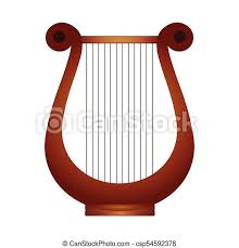 Obično se na njemu sviralo pomoću trzalice, kao na gitari. Musikalisches Lyre Freigestellt Instrument Musikalisches Vektor Design Freigestellt Instrument Abbildung Lyre Canstock