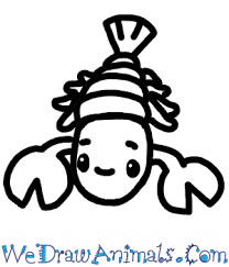 I go over what it step by step in the video below. How To Draw A Cute Lobster