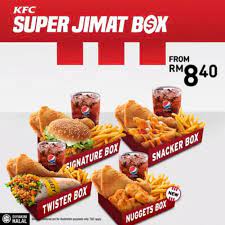 Klia, klia 2, kkia, jementah, benut, padang besar, sekinchan, kemayan, rantau, tanjung gemok, tanjung leman, pangkor, parit sulong, jerlun. Kfc Super Jimat Box Start From Rm8 40