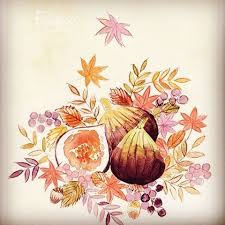 figue fig fruits automne autumn illustration drawing painting いちじく 秋 イラスト イラスト いちじく 手芸