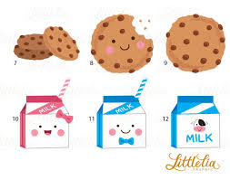 Milk And Cookies Clipart Kawaii Food Clipart 16033 Etsy In 2020 Milk N Cookies Cookie Clipart Clip Art