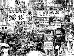 Architecture Black And White Building Drawing Hand Drawing Of A Street In Hong Kong Hong Kong Architecture How To Draw Hands Hong Kong