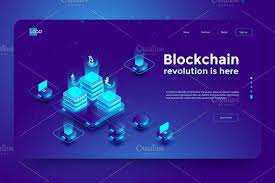 Blockchain 3 Illustrations Blockchain Isometric Crypto Mining