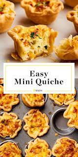 Recipe Easy 5 Ingredient Mini Quiche Cups Recipe Mini Quiche Recipes Mini Quiche Recipe Easy Quiche Recipes