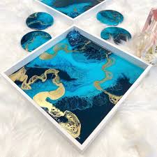 English Eine Neue Serie In Meinen Lieblingsfarben Ist In Arbeit Ein Tablett Set Mit Passenden Untersetzern Bekommt Nun N Lieblingsfarbe Viel Arbeit Glaube