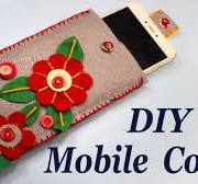 DIY Felt Phone Case | Easy Handmade Felt Mobile Pouch @artisanpallet