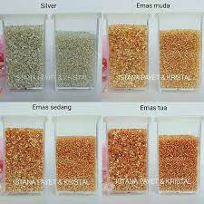 Ini emas tua atau emas muda? bukan hal yang jarang kita mendengar pertanyaan seperti ini baik dari mulut penjual maupun pembeli. Payet Jepang Mgb Bambu Pasir Warna Silver Emas Muda Emas Sedang Emas Tua Shopee Indonesia
