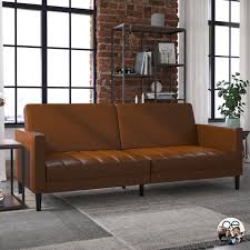 Maybe you would like to learn more about one of these? Queer Eye Liam Sofa Bed Camel Faux Leather Walmart Com Walmart Com