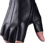 Wepop Fingerless Driving Gloves PU Faux Leather Outdoor ...