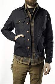 Work Jacket Mercy Handcrafted In Michigan Denim Jacket Men Leather Jacket Men Mens Fashion Casual