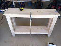Diy Narrow Hallway Table Plus Free Plans Addicted 2 Diy Diy Entryway Table Narrow Hallway Table Diy Kitchen Table