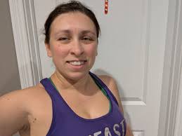 I wanted to do weights today so I chose the No Excuses Chest and Back  workout from Dig Deeper. It was just 24 minutes, but we got a lot of reps  in.