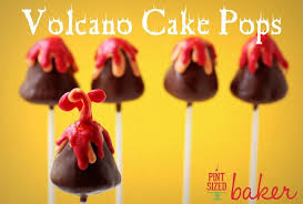 Chocolate Birthday Cake Cake Pops Pint Sized Baker Volcano Cake Pops Volcano Cake Cake Pops Diy Cake Pops Recipe