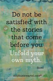 But god, to a christian, says, no, not until you are satisfied, fulfilled and content with being loved by me alone, with giving yourself totally and unreservedly to me, Do Not Be Satisfied Stephanie Martel Create Your Art Create Your Life