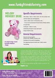 Melody Memory Bear In 2020 Memory Bears Pattern Teddy Bear Sewing Pattern Memory Bear