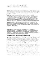 The actions abigail takes against. Crucible Quotes