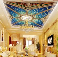 Stretch Ceiling Pvc Barrisol Ceiling Dubai In 2020 Custom Murals Ceiling Murals Traditional Wallpaper
