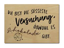 Luxecards Postkarte Aus Holz Du Bist Die Susseste Versuchung Spruch Ge