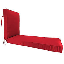 Get free shipping on qualified sunbrella outdoor chaise lounges or buy online pick up in store today in the outdoors department. 80 Inch X 23 Inch Chaise Lounge Cushion In Sunbrella Canvas Jockey Red Lounge Cushions Chaise Lounge Cushions Chaise Cushions
