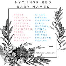 New York City Inspired Baby Names For Boys And Girls Girl Names And Boy Names Baby Names Nyc Baby Names Wha Baby Boy Names Baby Names Boho Baby Boy