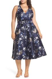 1901 belted halter fit flare dress plus size nordstrom rack