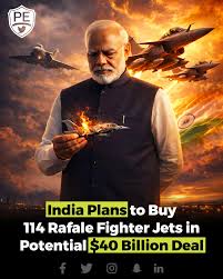 Pakistani - India is planning to acquire 114 Rafale fighter jets in a  potential deal estimated at around $40 billion, according to defense  reports. The proposed purchase would significantly enhance the country's