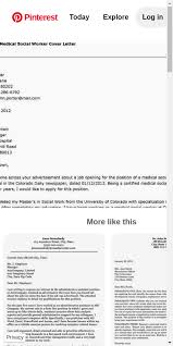 Wow your future employer with this simple cover letter example format. Medical Social Work Cover Letter 20 Guides Examples