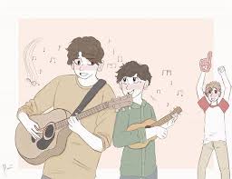 A collection of the top 27 dream smp wallpapers and backgrounds available for download for free. Wilbur And Tubbo Playing Something Together My Music Au Where Wilbur And Tubbo Are Street Performers And Tomm Fan Art Minecraft Fan Art Dream Team