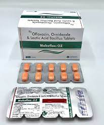 Mekoflox Oz Tablets Ofloxacin 200mg Ornidazole 500mg With L B 120million To Break Out Multiple Infections Ofloxacin Orindazole Lacticbacillus Gelmek