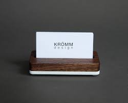 For example, if you run a restaurant or cocktail bar, include a short recipe for a signature dish or drink. Wood Single Business Card Stand Walnut Wood And Acrylic Business Card Display Solid Wood Business Card Holder