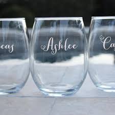 Most of our stemless wine glasses are also available with steep bulk discounts for those looking for giveaway promotional gifts or a family set. Laser Engraved Stemless Wine Glass Personalized Gift For Women Everything Decorated