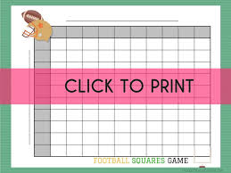 Want A Friendly Game Idea For Your Next Homegate Party Check Out This Football Squares Game With Skit Football Squares Superbowl Party Games Superbowl Squares